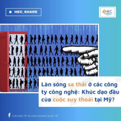 [HEC - SHARE] LÀN SÓNG SA THẢI Ở CÁC CÔNG TY CÔNG NGHỆ: KHÚC DẠO ĐẦU CỦA CUỘC SUY THOÁI TẠI MỸ ?