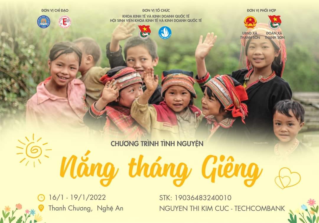 "NẮNG THÁNG GIÊNG - GOM ẤM ÁP - ĐÓN XUÂN VỀ"